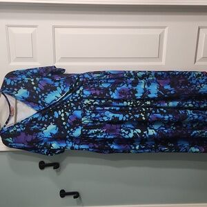 Popsy Vibrant Blue and Purple Dress